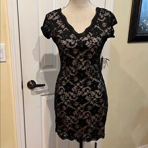 Liberty Love Black Stretch Lace Dress